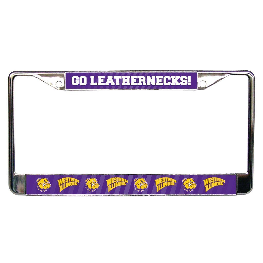 Western Illinois University Go Leathernecks! License Plate Frame FREE SHIPPING