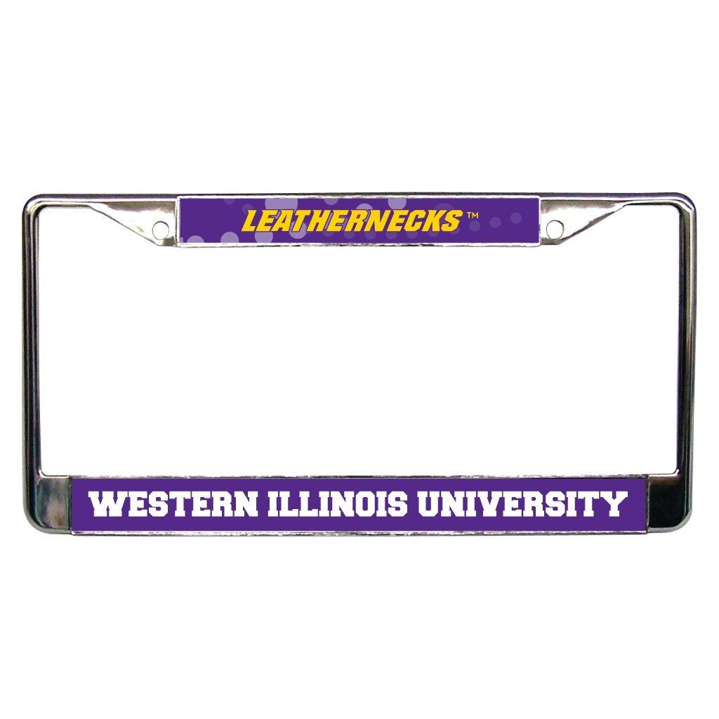 Western Illinois University License Plate Frame FREE SHIPPING