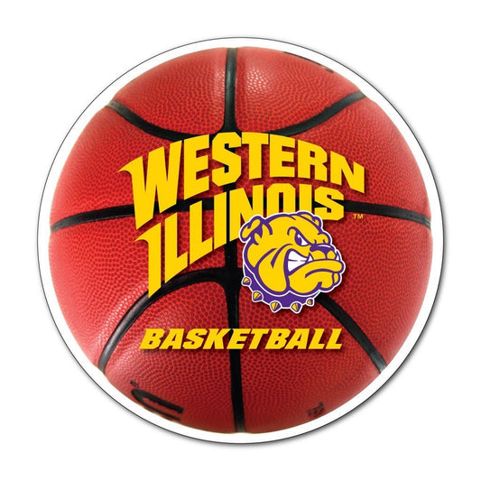 Western Illinois - Basketball Shaped Magnet