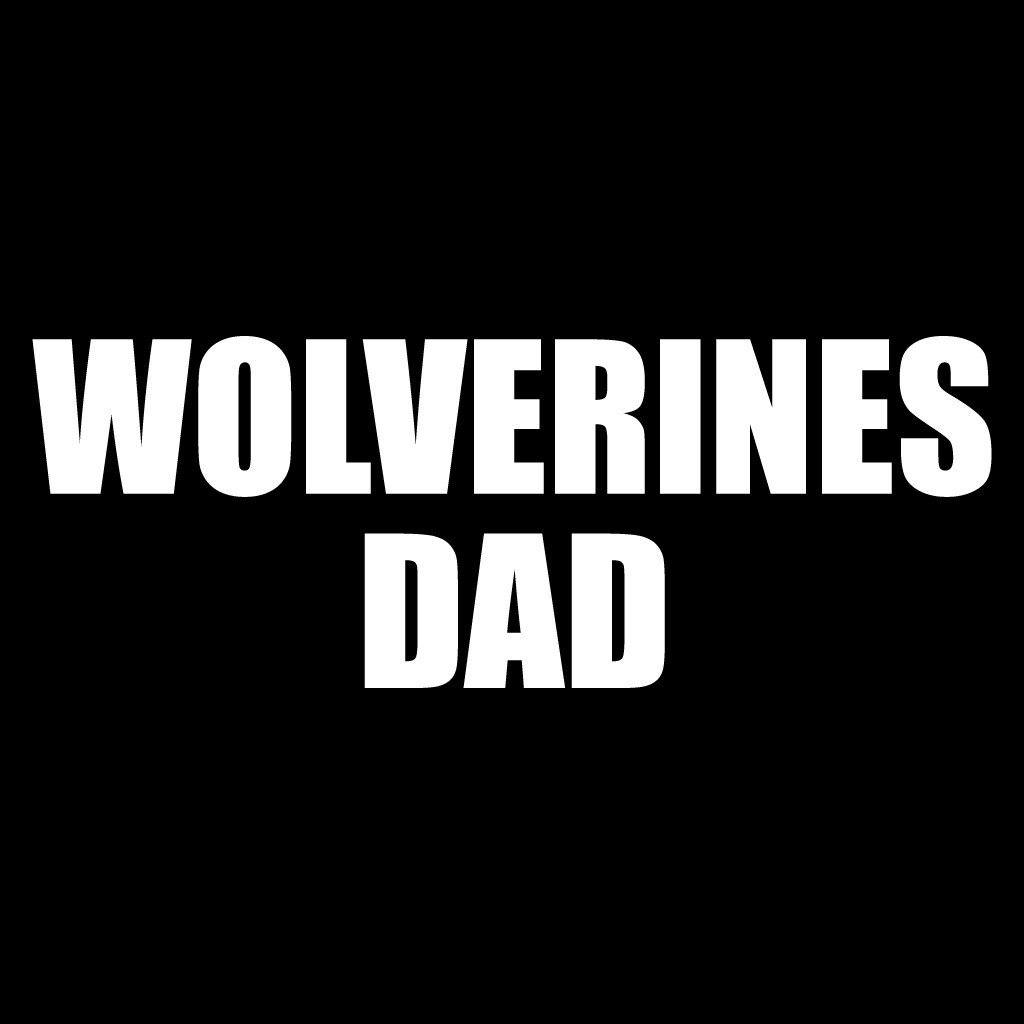 Wolverines Dad Black Folding Camping Chair