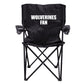 Wolverines Fan Black Folding Camping Chair with Carry Bag