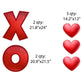 XOXO with Emojis Valentine Yard Card 12 pc Set (19971)
