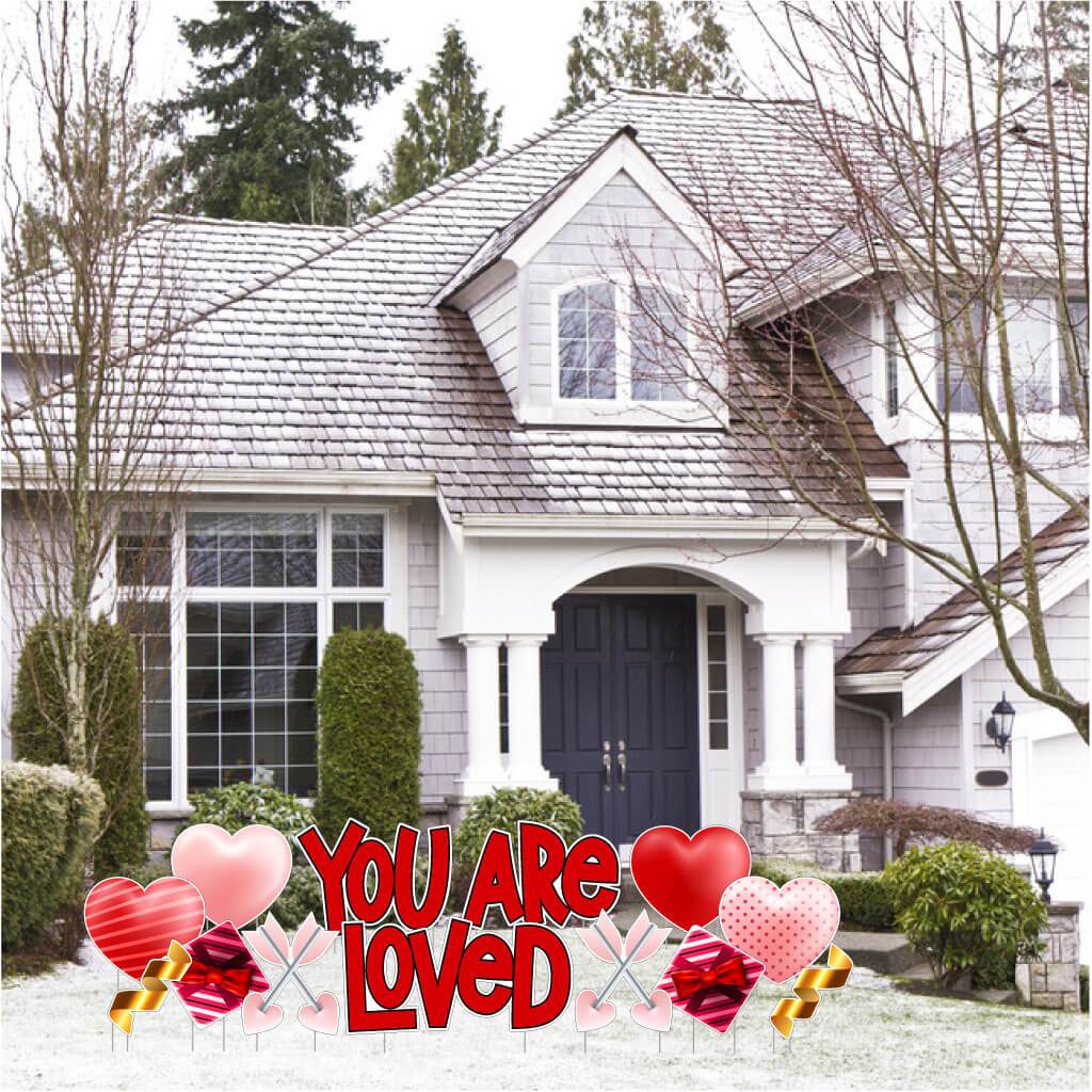You Are Loved Valentine's Day Yard Decoration 13 pc Set (19972)