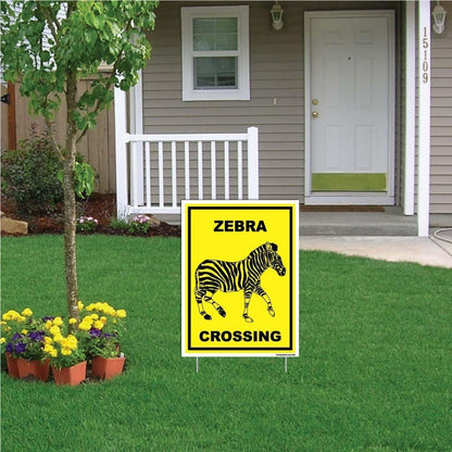 Zebra Crossing Sign or Sticker