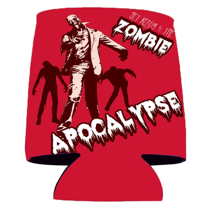 Zombie Apocalypse Halloween Can Cooler Set of 6
