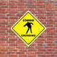 Zombie Crossing Sign or Sticker