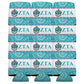 Zeta Tau Alpha Can Cooler Set of 12 - Paisley Print - FREE SHIPPING