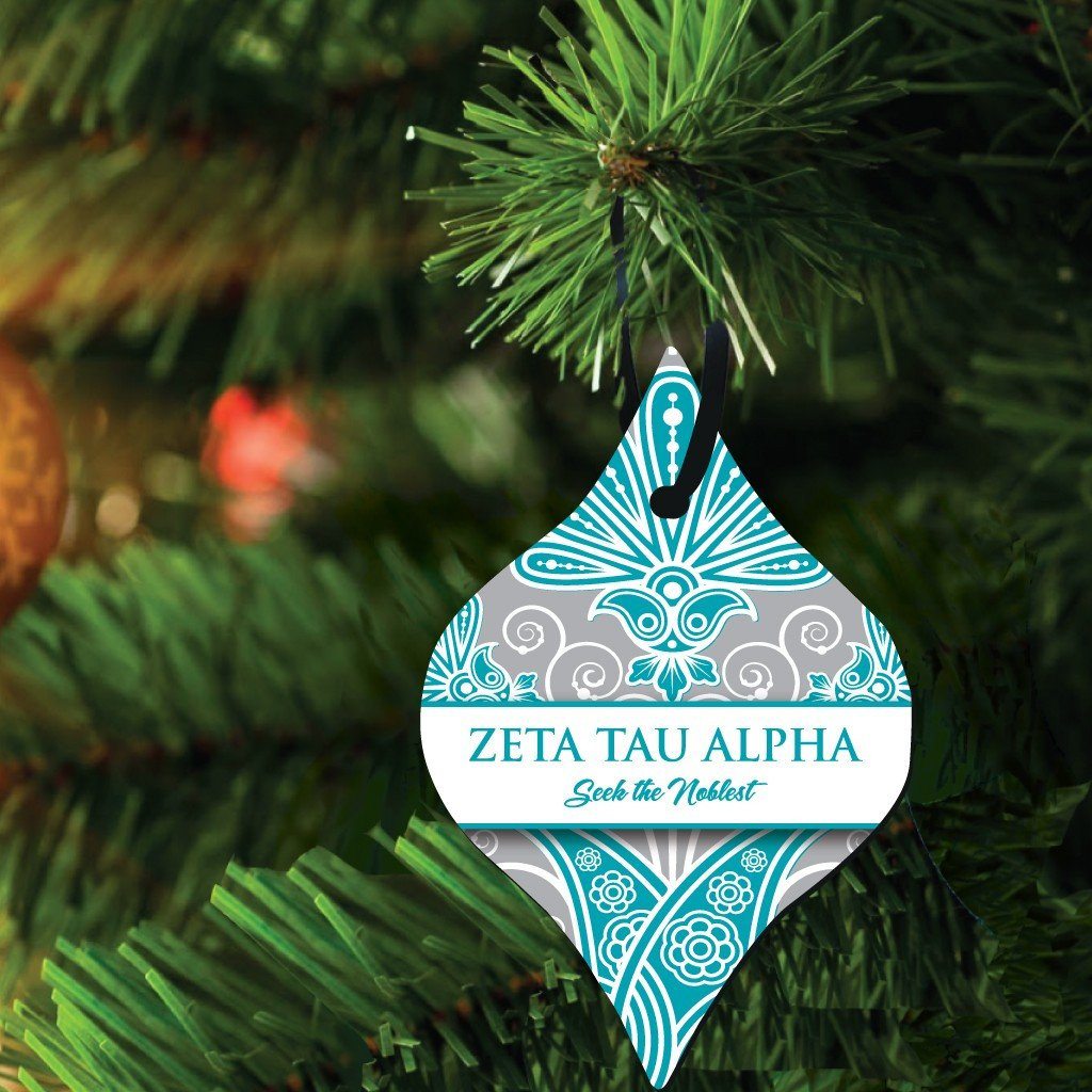 Zeta Tau Alpha Ornament - Set of 3 Tapered Shapes - FREE SHIPPING