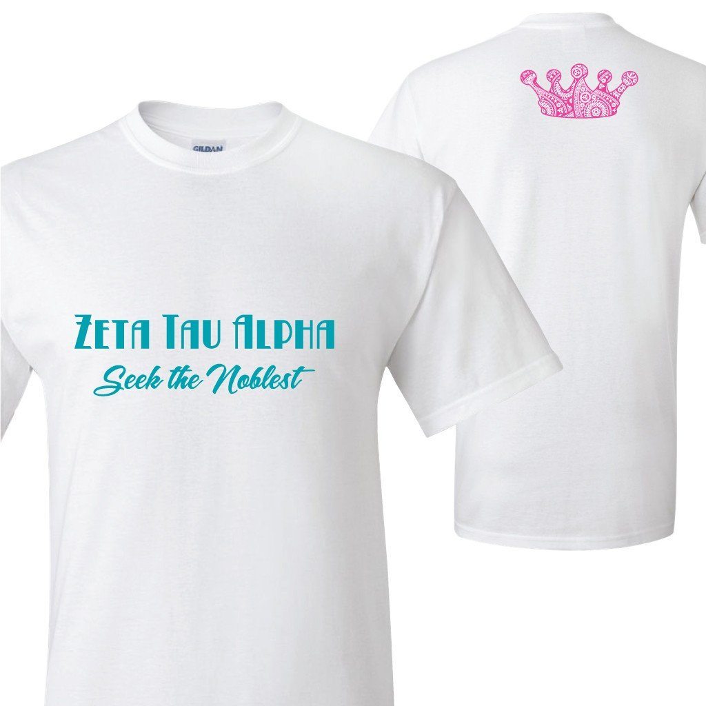 Zeta Tau Alpha "Seek the Noblest" T-Shirt - FREE SHIPPING