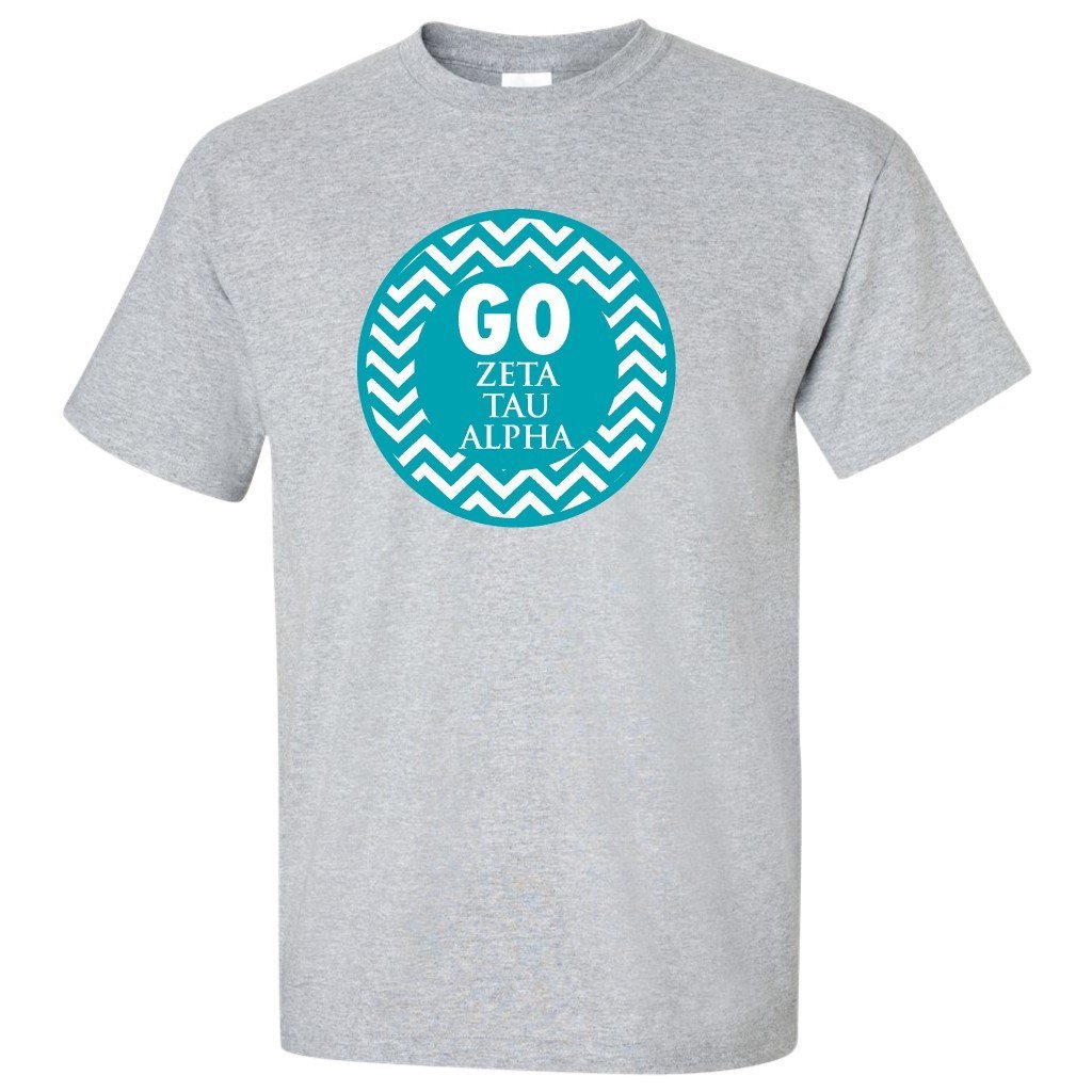 Zeta Tau Alpha "Go" Rush Week Standard T-Shirt - FREE SHIPPING